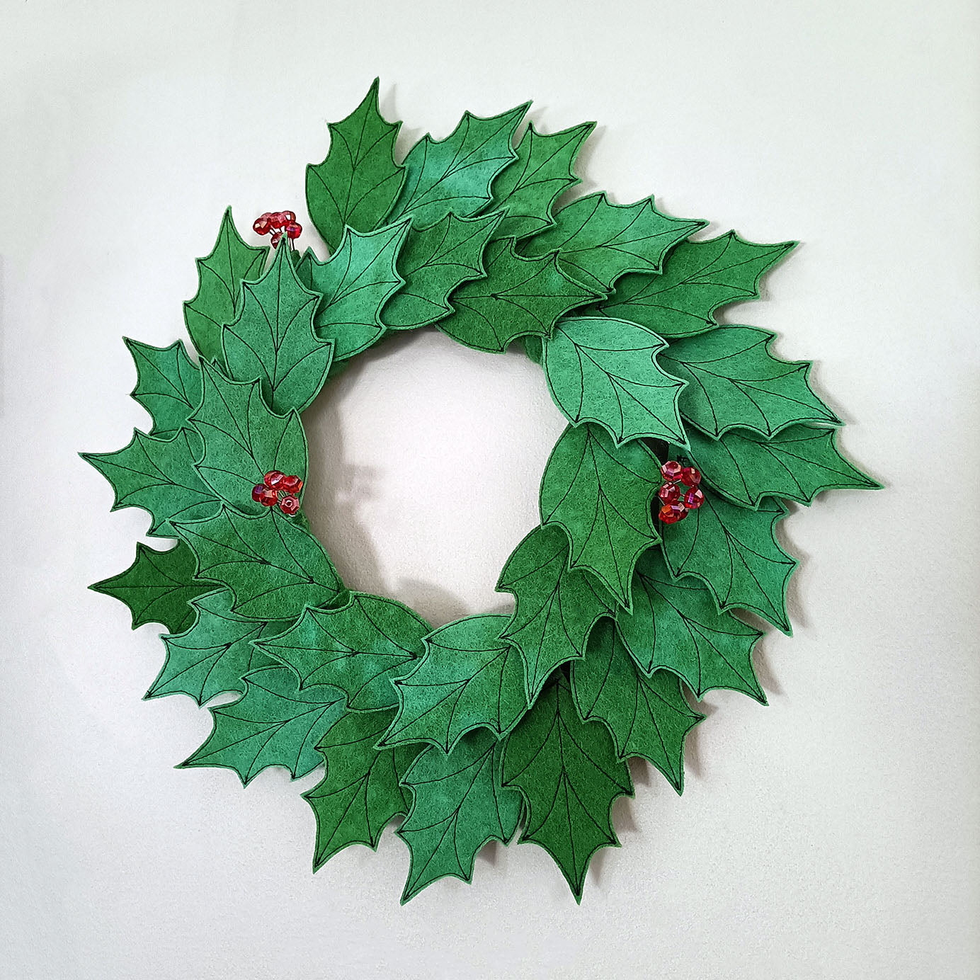 Holly Wreath - 35cm - Made to Order