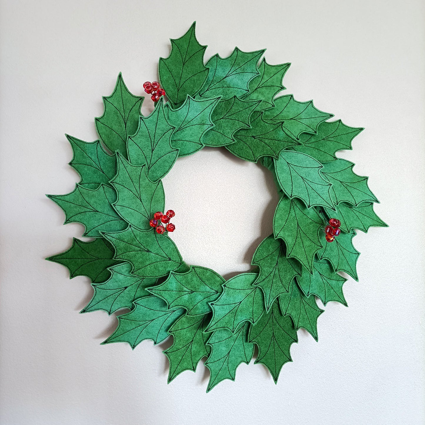 Holly Wreath - 35cm - Made to Order
