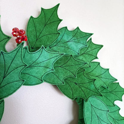 Holly Wreath - 35cm - Made to Order