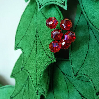 Holly Wreath - 35cm - Made to Order