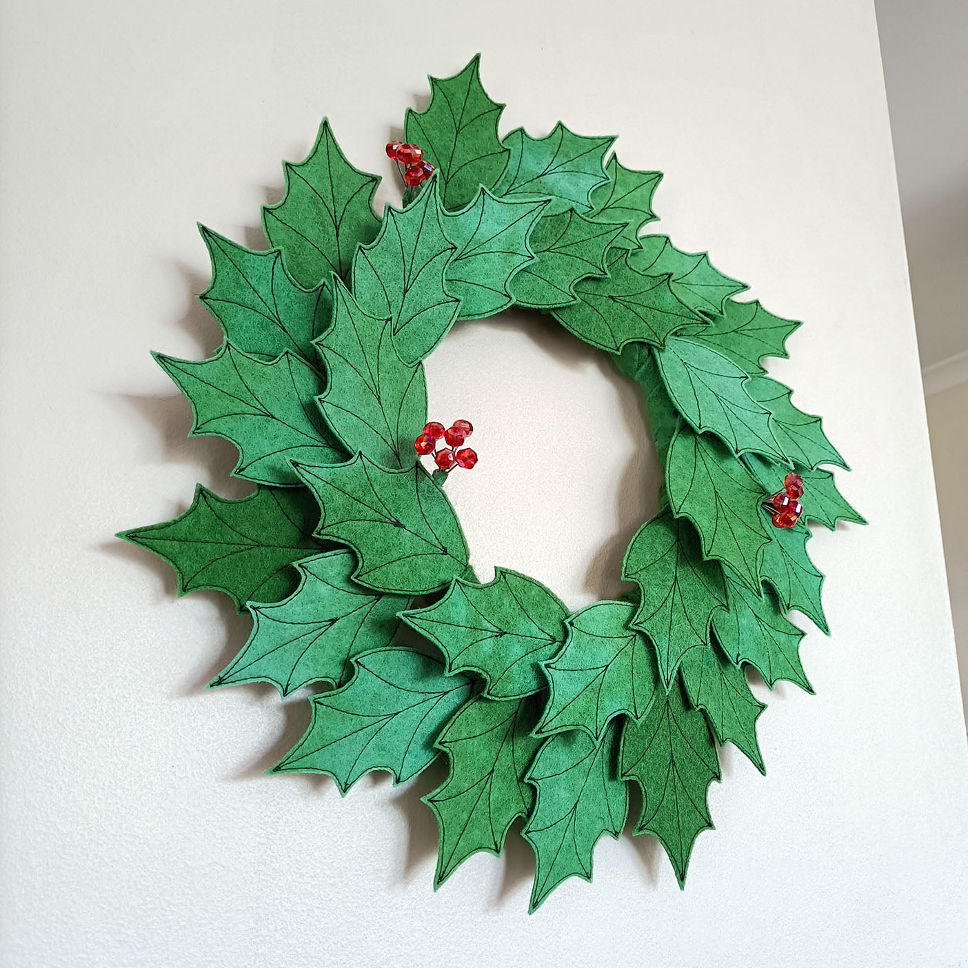 Holly Wreath - 35cm - Made to Order